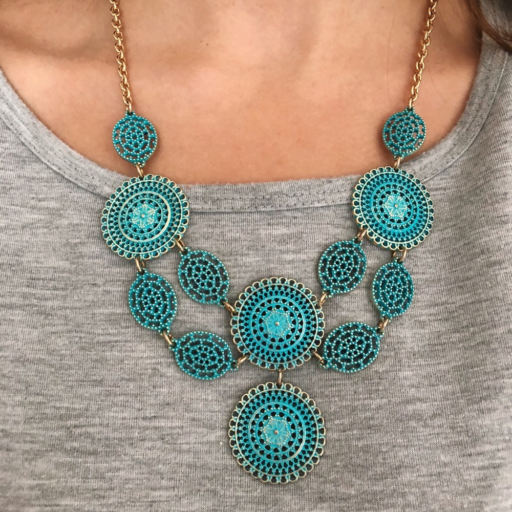 Turquoise/Gold Necklace